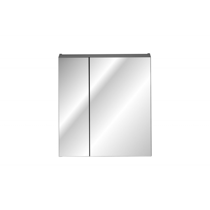 Szafka łazienkowa z lustrem Fristicato czarny 60 cm