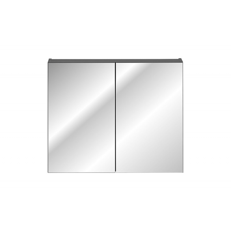 Szafka łazienkowa z lustrem Fristicato czarny 80 cm
