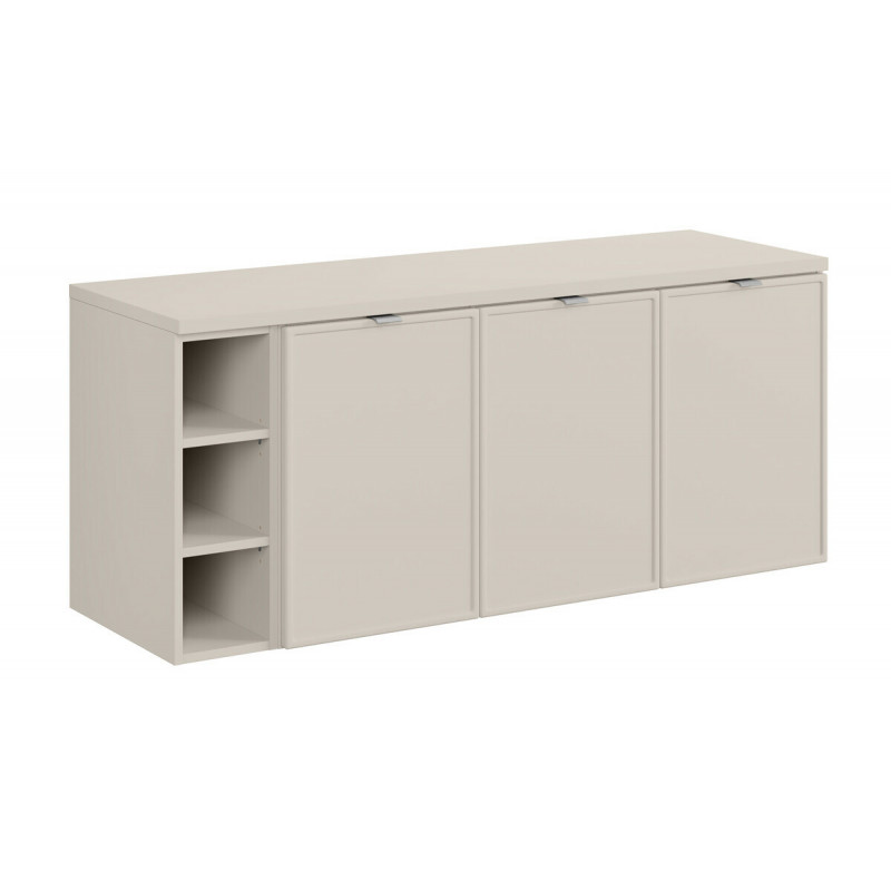 Zestaw mebli wiszących z regałem i blatem Vista X kaszmir 140 cm