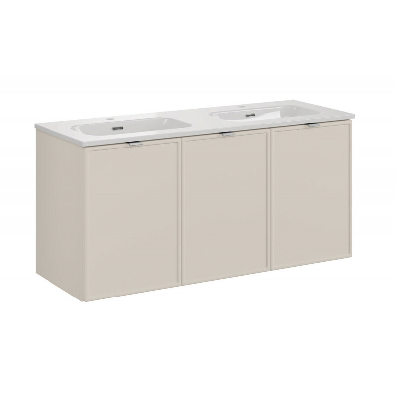 Zestaw mebli wiszących z umywalką meblową  Vista VII kaszmir 120 cm