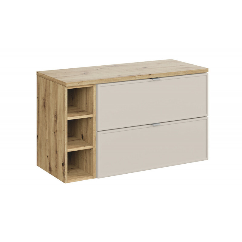 Zestaw meblowy z blatem Vista kaszmir - dąb artisan 100 cm