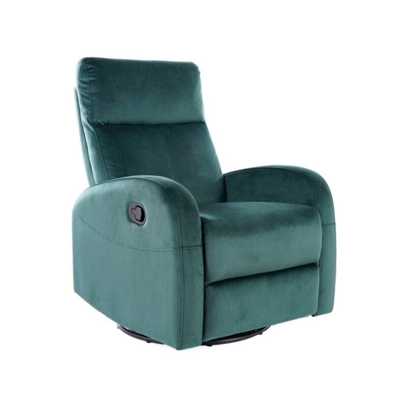 Fotel rozkładany Olimp velvet zielony bluvel 78