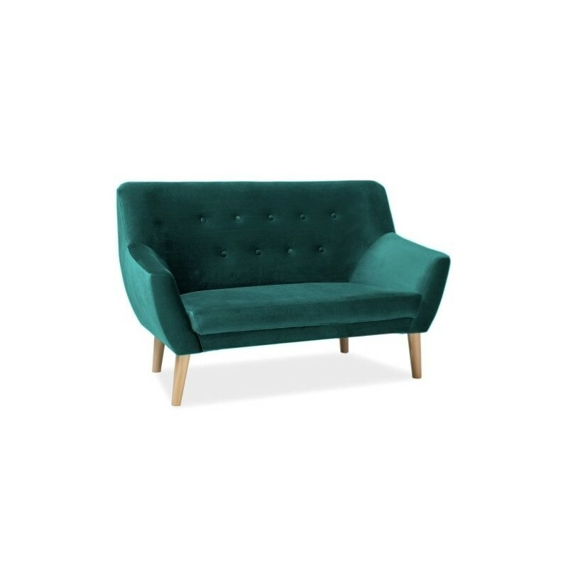 Sofa Norma 2 velvet zielony bluvel 78 - buk