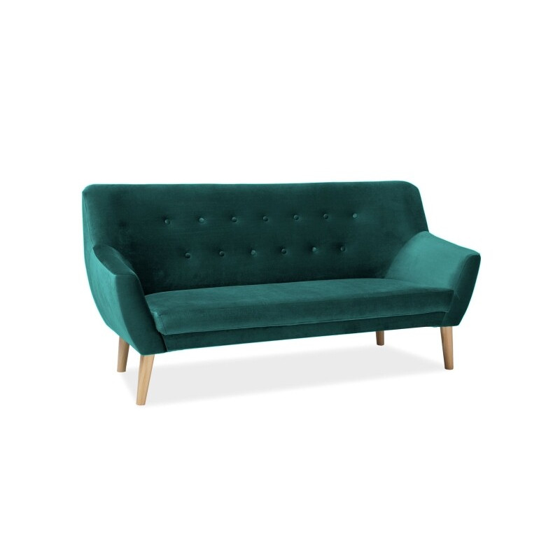 Sofa Norma 3 velvet zielony bluvel 78 - buk