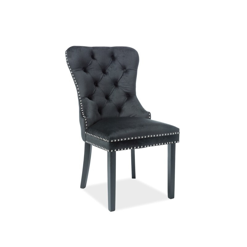 Krzesło Ankana velvet czarny - czarny bluvel 19