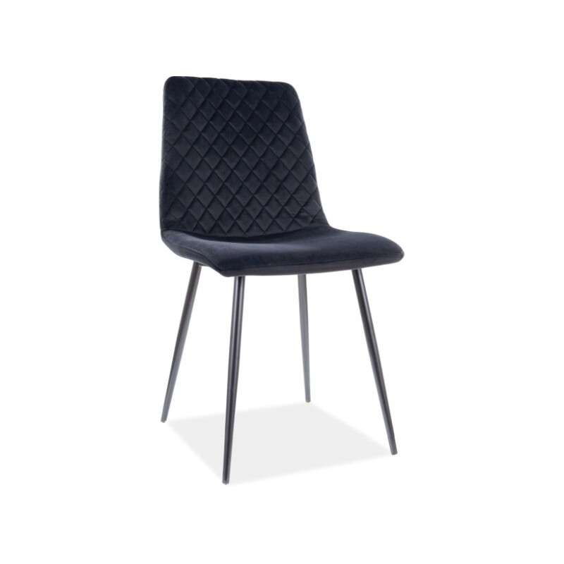 Krzesło Stella velvet czarny - czarny bluvel 19
