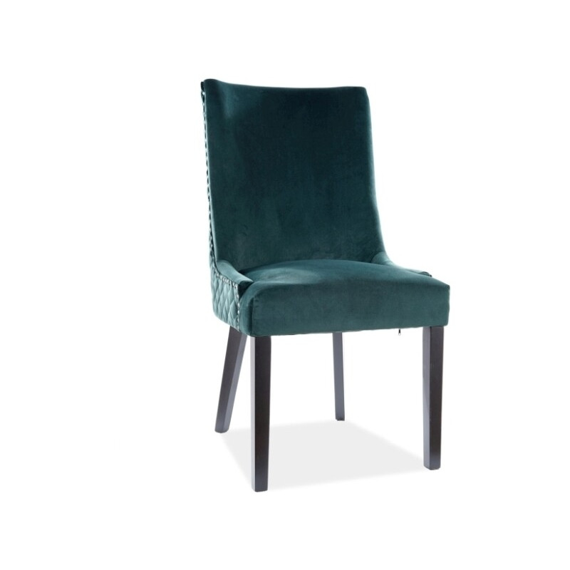 Krzesło Flash velvet czarny - zielony bluvel 78