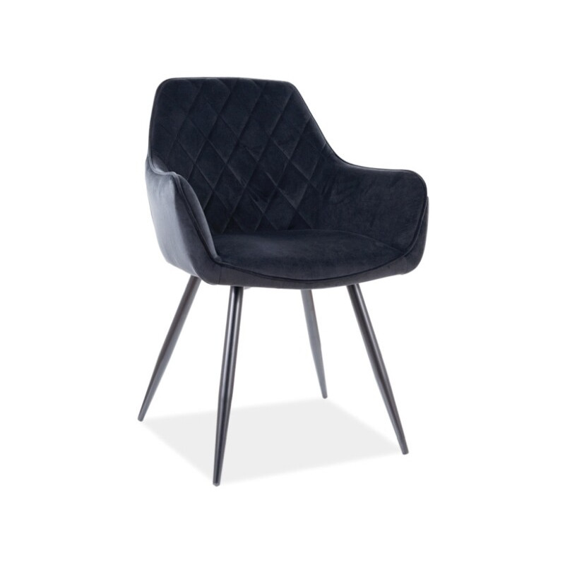 Krzesło Jordan velvet czarny - czarny bluvel 19