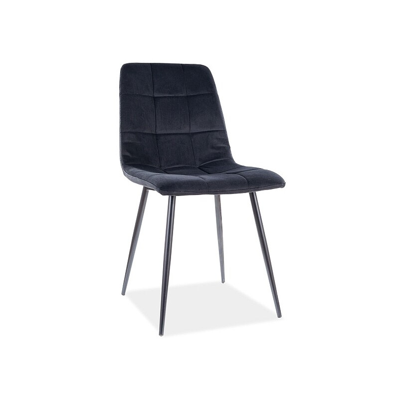 Krzesło Kelly velvet czarny - czarny bluvel 19