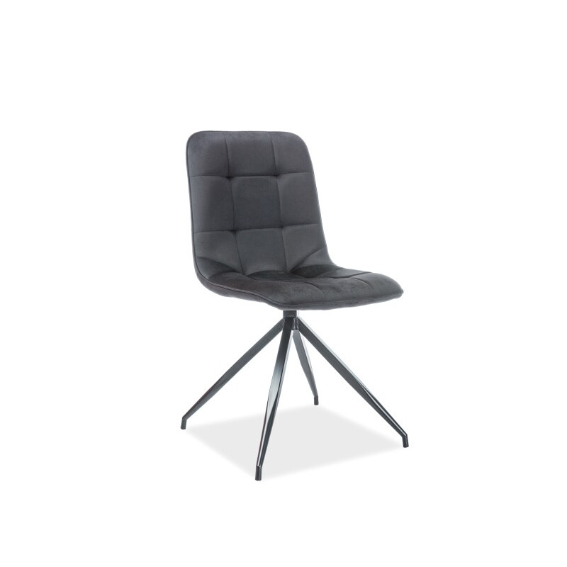 Krzesło Olsen velvet czarny - czarny bluvel 19