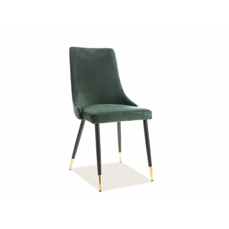 Krzesło Ursula velvet czarny - złoty - zielony 78