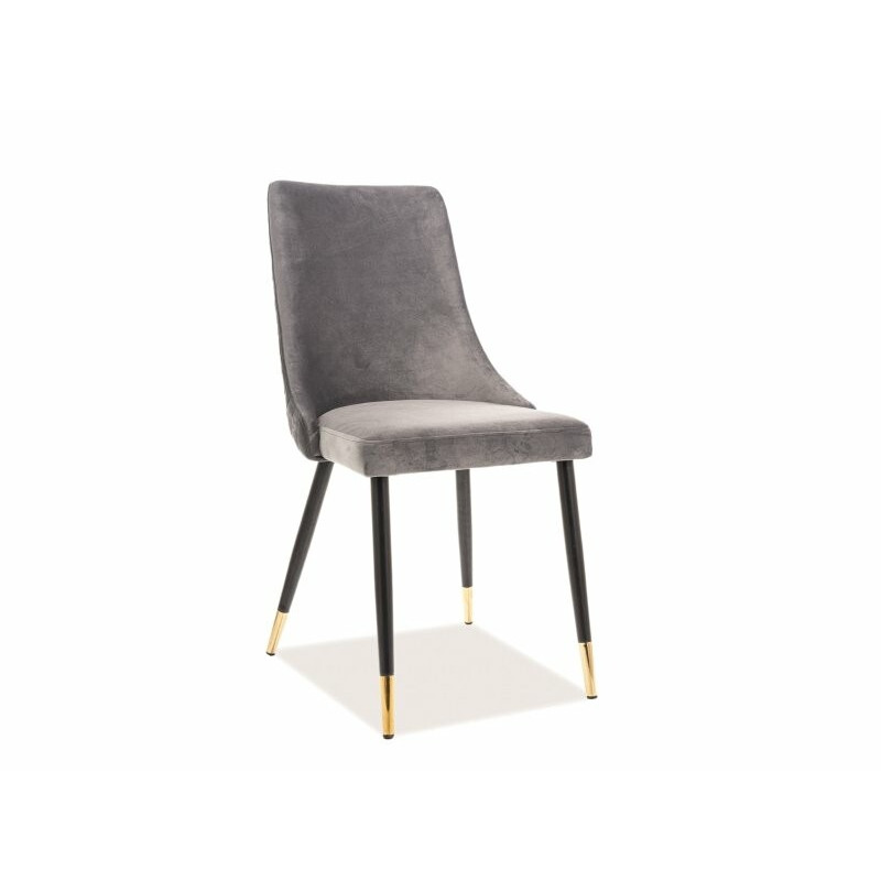Krzesło Ursula velvet czarny - złoty - szary 14