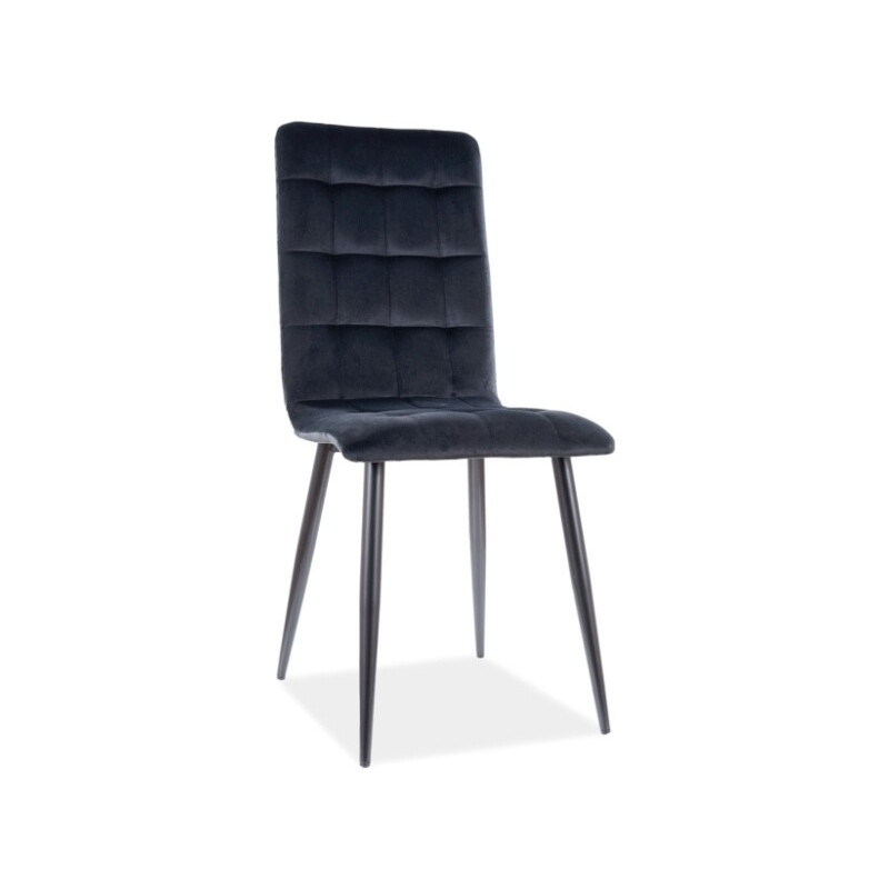 Krzesło Harper velvet czarny - czarny bluvel 19