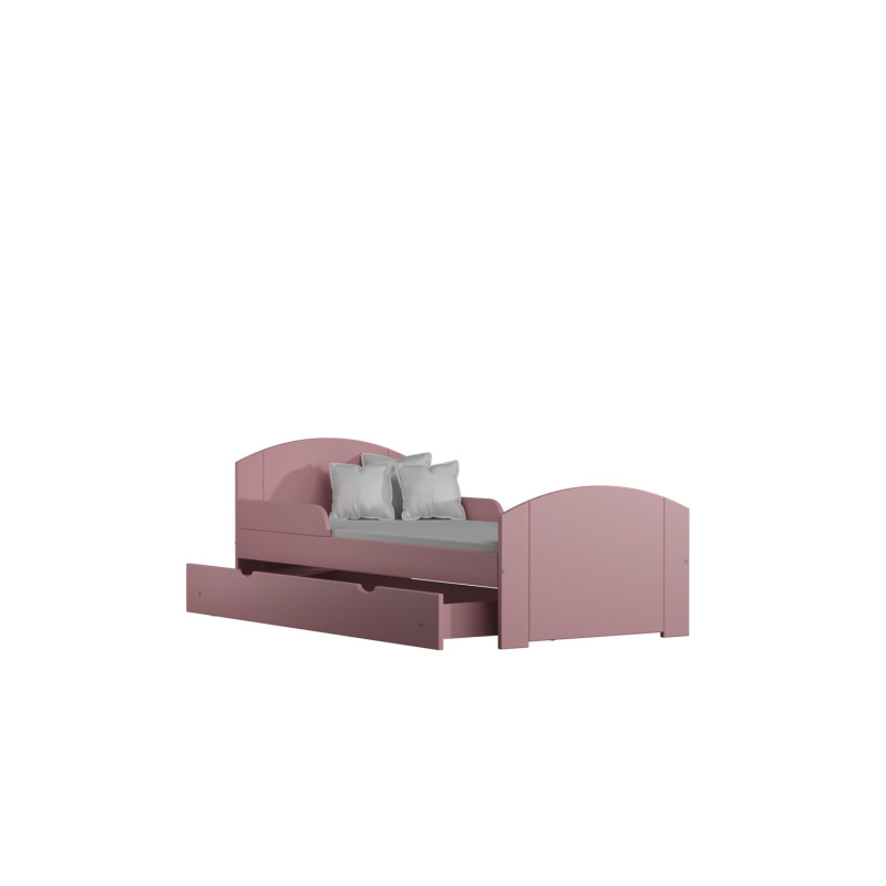 Łóżko Eric A różowy 80x180 cm