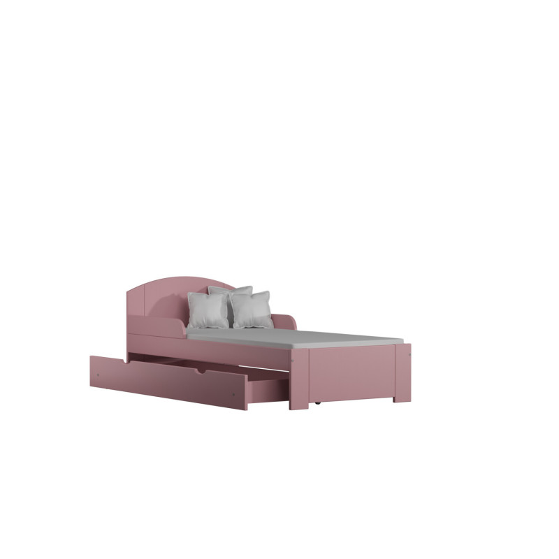Łóżko Eric B różowy 80x180 cm