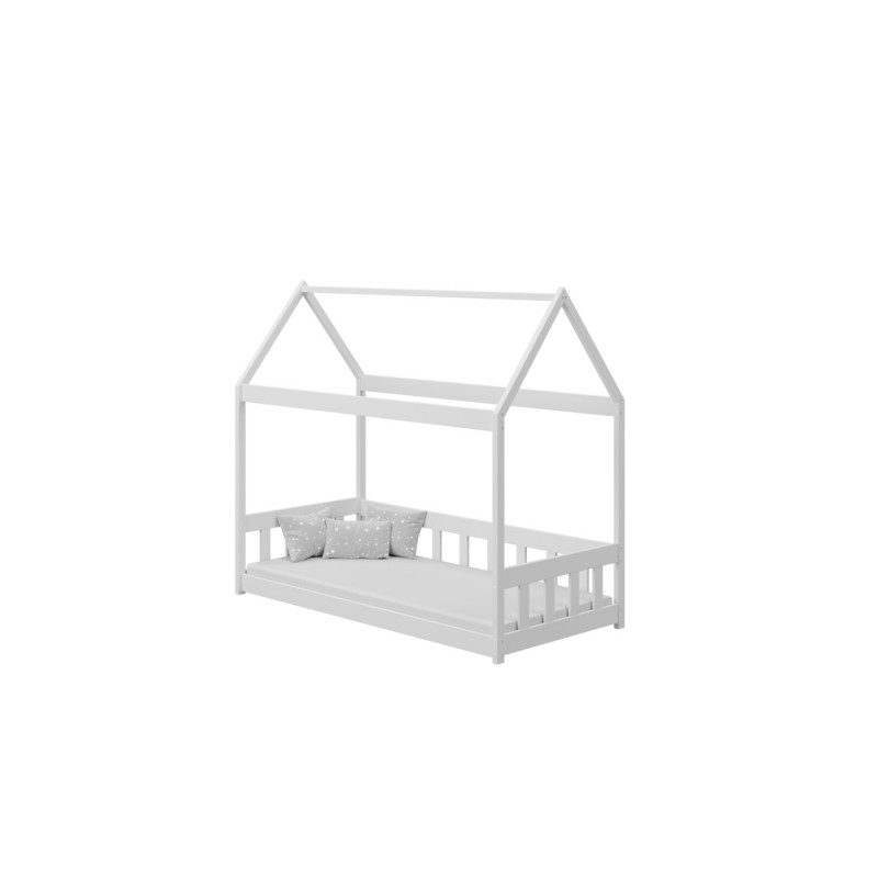 Łóżko Magiczny domek biały 80x180 cm