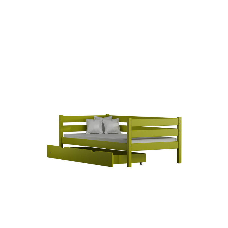 Łóżko Lea B zielony 80x180 cm