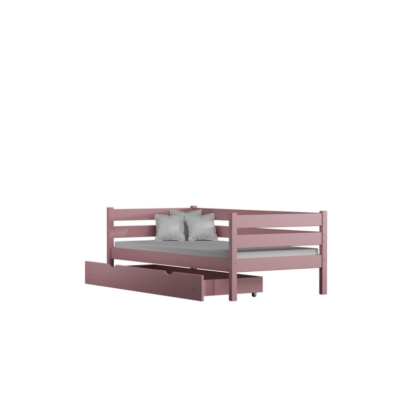 Łóżko Lea B różowy 80x180 cm