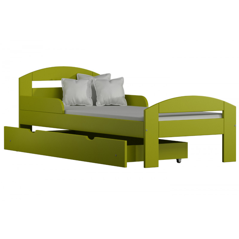 Łóżko Frankie A zielony 80x180 cm