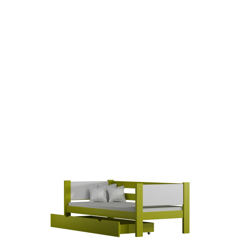 Łóżko Jack A zielony 80x180 cm