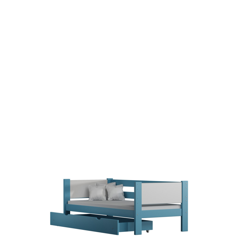 Łóżko Jack A niebieski 80x180 cm