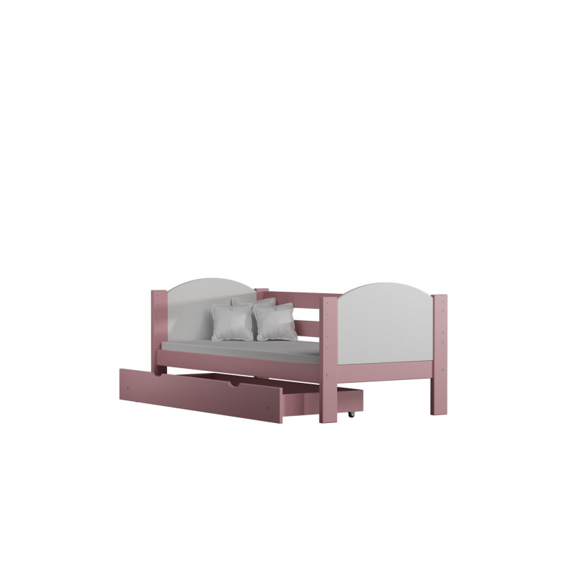 Łóżko Jack B różowy 80x180 cm