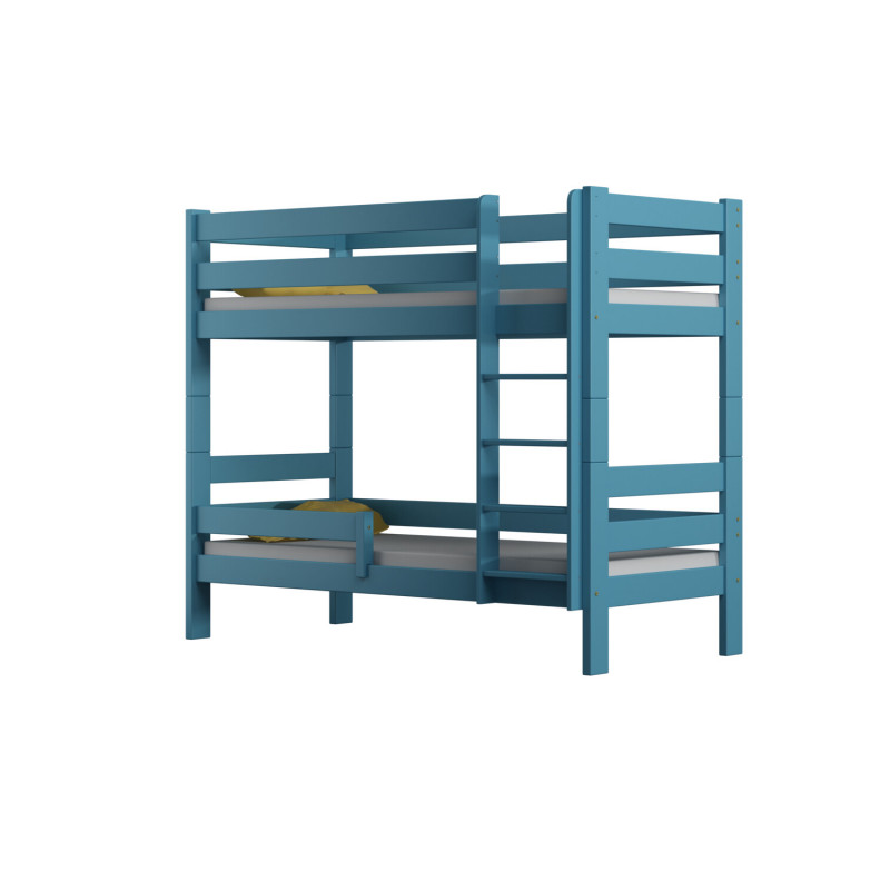 Łóżko piętrowe Agnes niebieski 180x80 cm