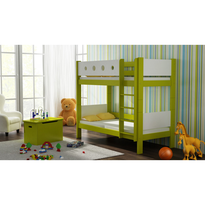 Łóżko piętrowe Lukas-B 180x80 zielony