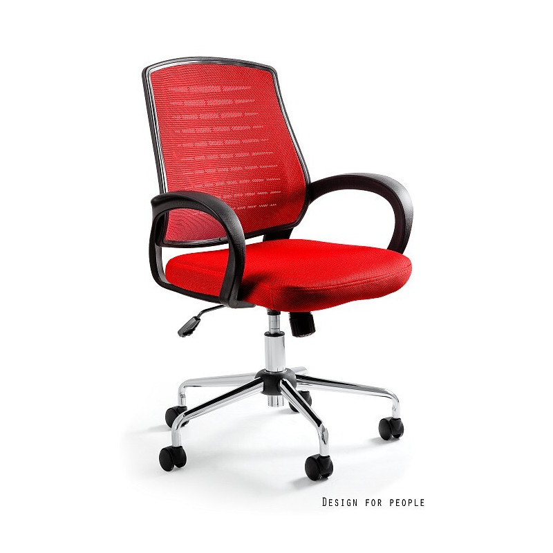 Fotel biurowy Draw czerwony
