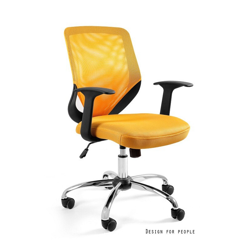 Fotel biurowy Nomi żółty