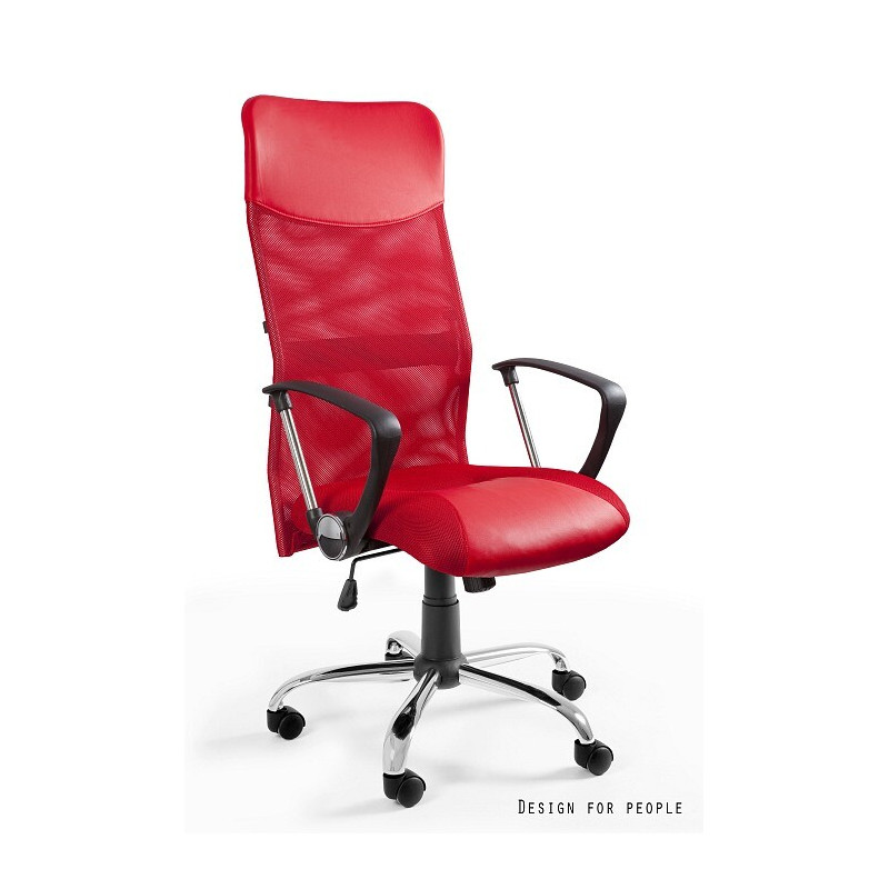 Fotel biurowy Vire czerwony