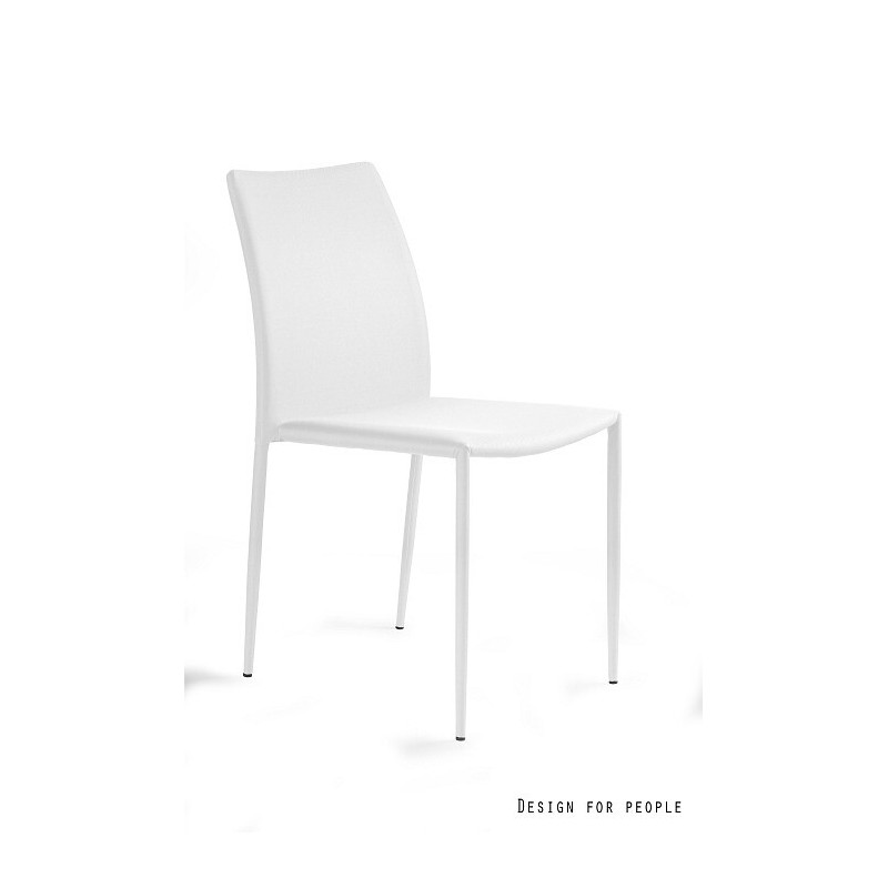Krzesło konferencyjne Hamilton tkanina PVC biały