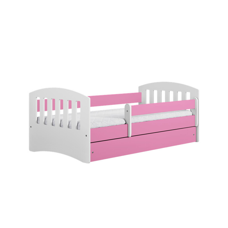 Łóżko dziecięce Maya różowy 180 cm I materac szuflada
