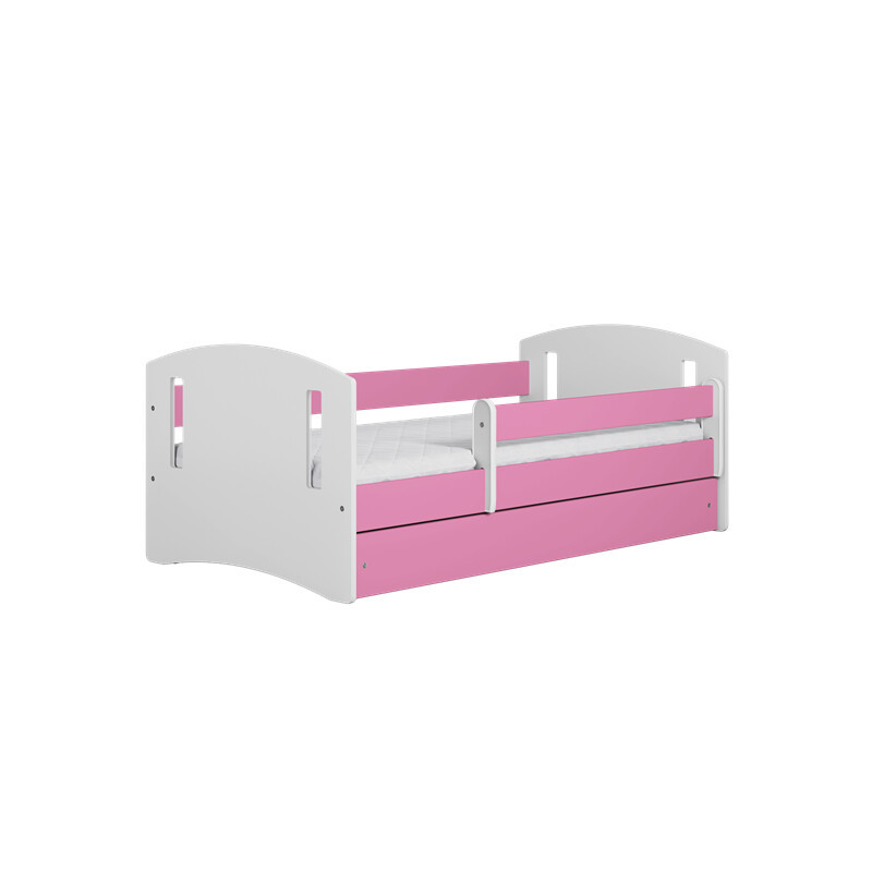Łóżko dziecięce Maya 2 różowy 160 cm I materac szuflada