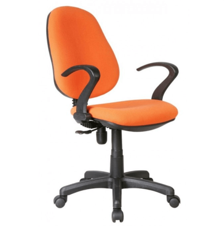 pomarańczowy fotel obrotowy